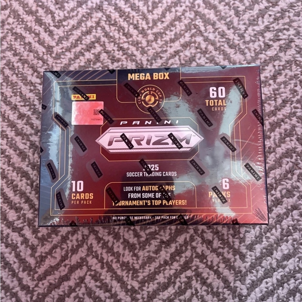 NEW 2025 Panini PRIZM FIFA Club World Cup Soccer MEGA Box Trading Cards - SEALED